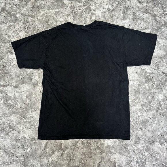 Vintage Y2K Dragon Rider  Skull T Shirt Size  L Black Retro 2008 - Picture 2 of 7